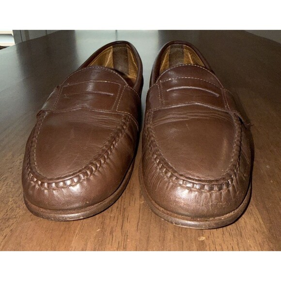 Cole Haan Brown Leather Penny Loafers Size 12D Made In USA Italian Sole Classic main image 8